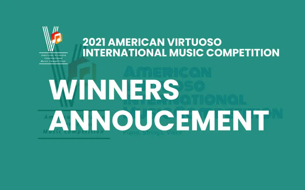 2021 American Virtuoso International Music Competition Winners Annoucement