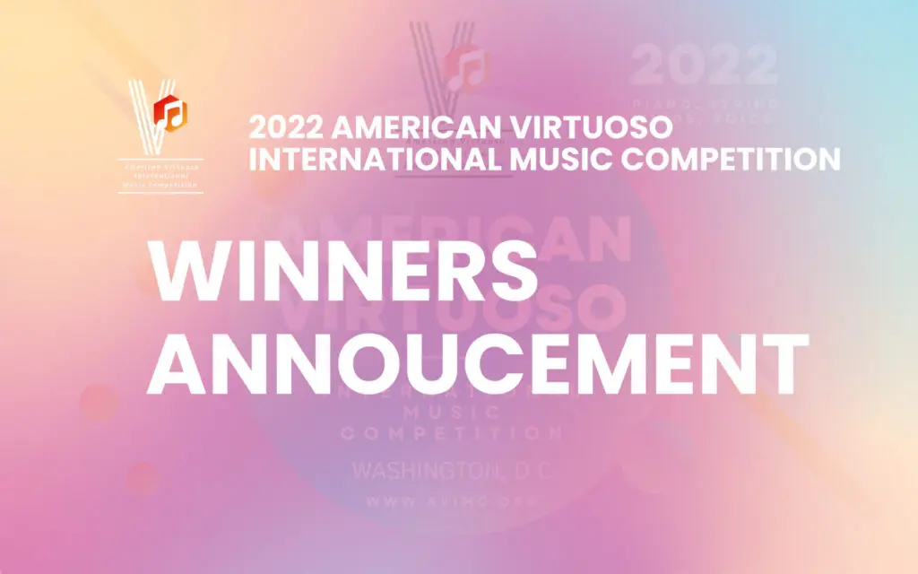 2022 American Virtuoso International Music Competition Winners Annoucement