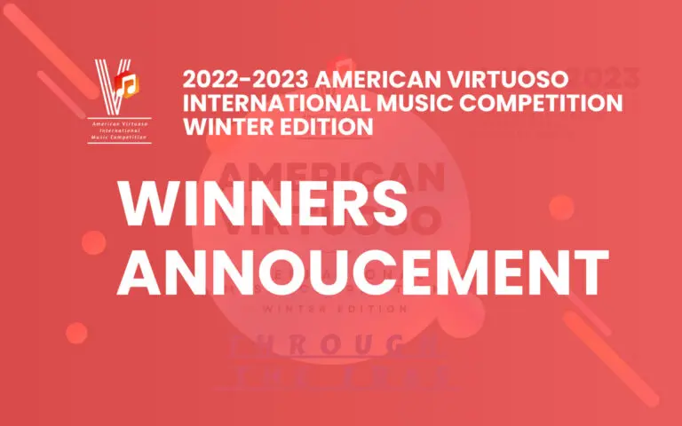 2022-2023 American Virtuoso International Music Competition Winter Edition Winners Annoucement