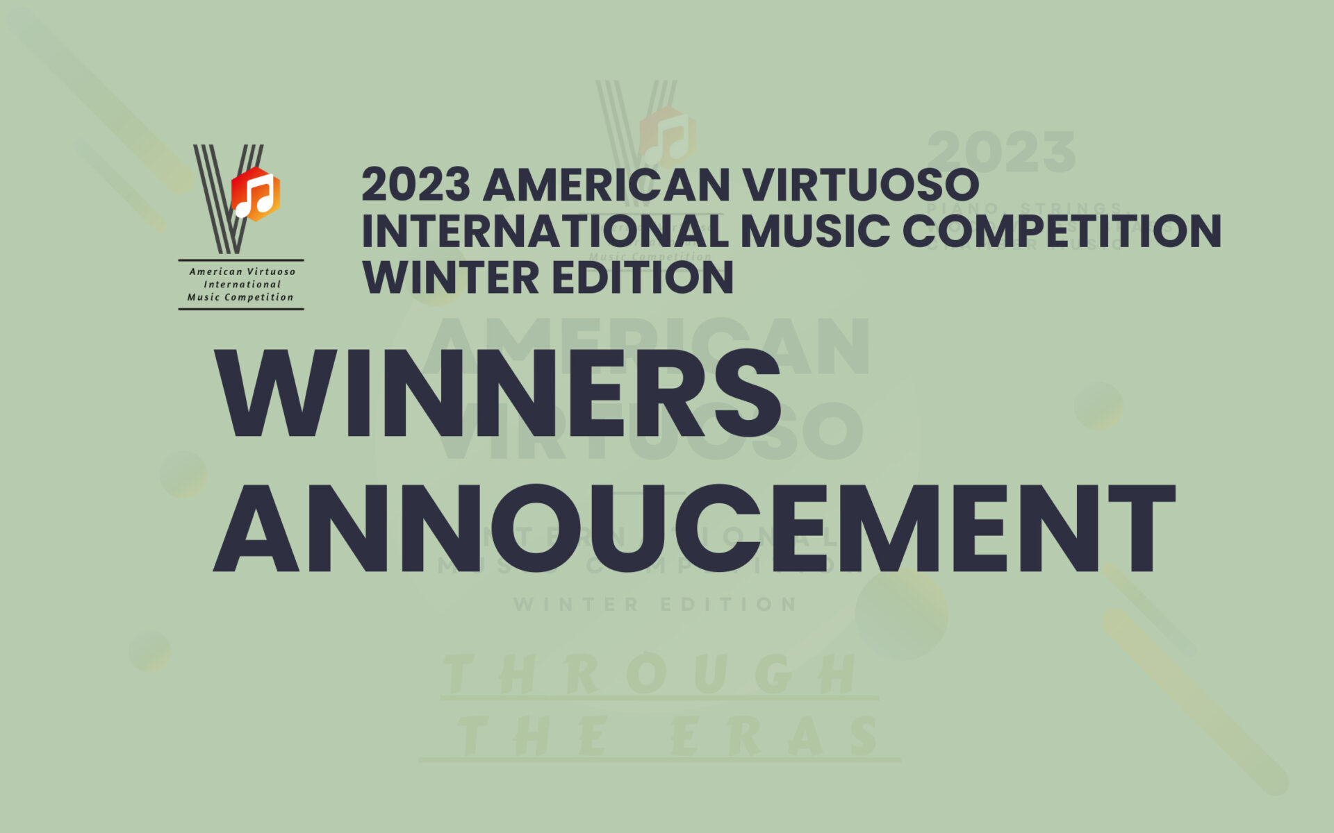 2023 American Virtuoso International Music Competition Winners annoucement