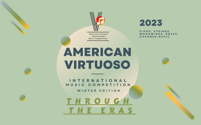 2023 American Virtuoso International Music Competition Winter Edition poster 2
