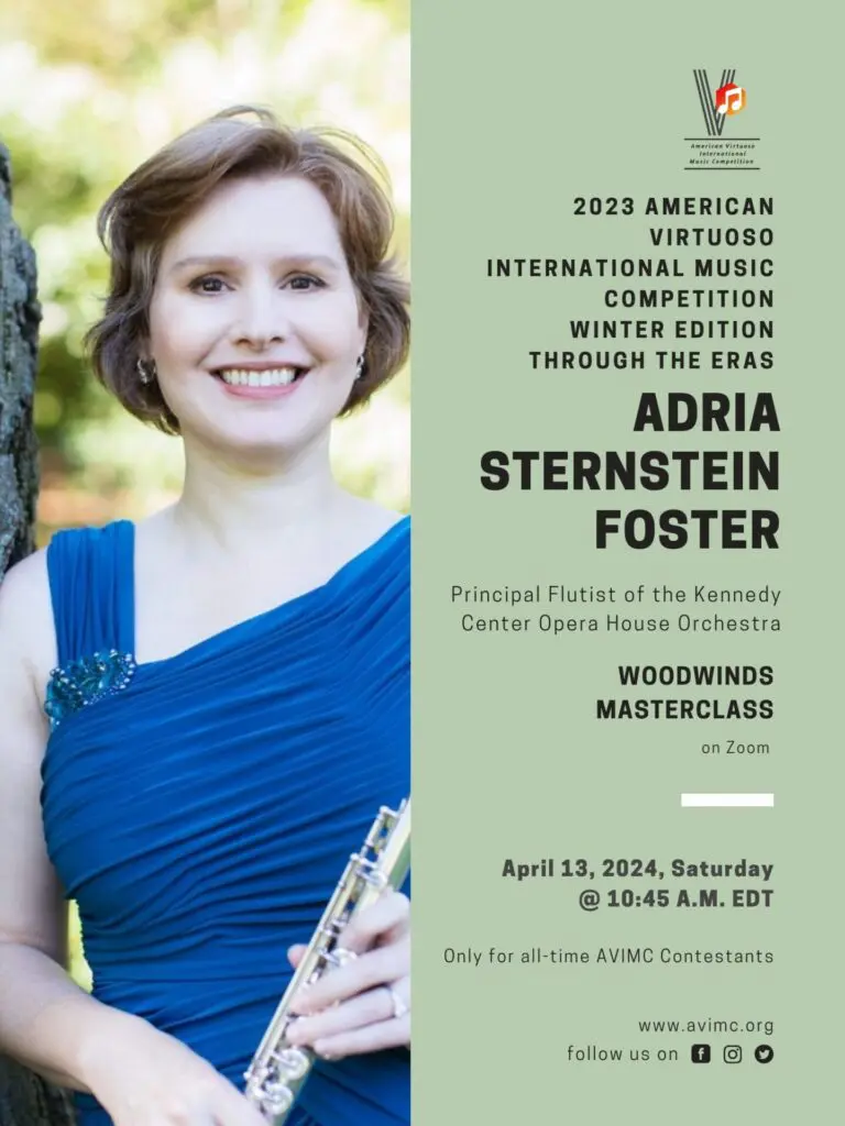 Adria Sternstein Foster Woodwinds Masterclass - 2023 American Virtuoso International Music Competition Winter Edition
