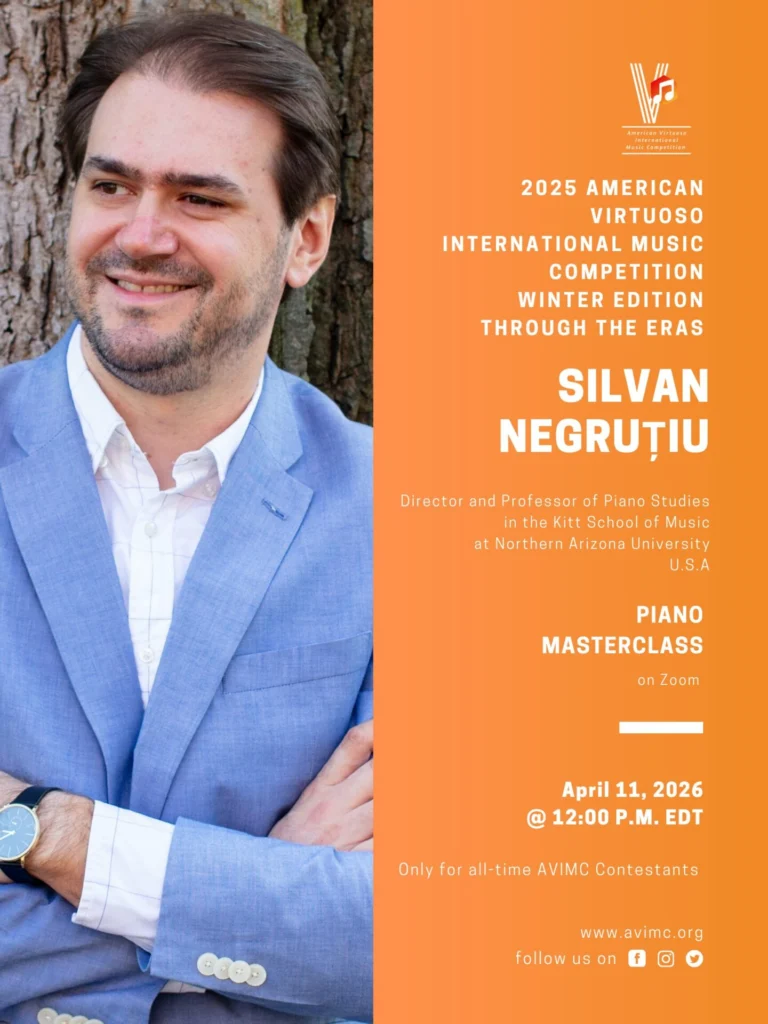2025 American Virtuoso International Music Competition Piano Masterclass