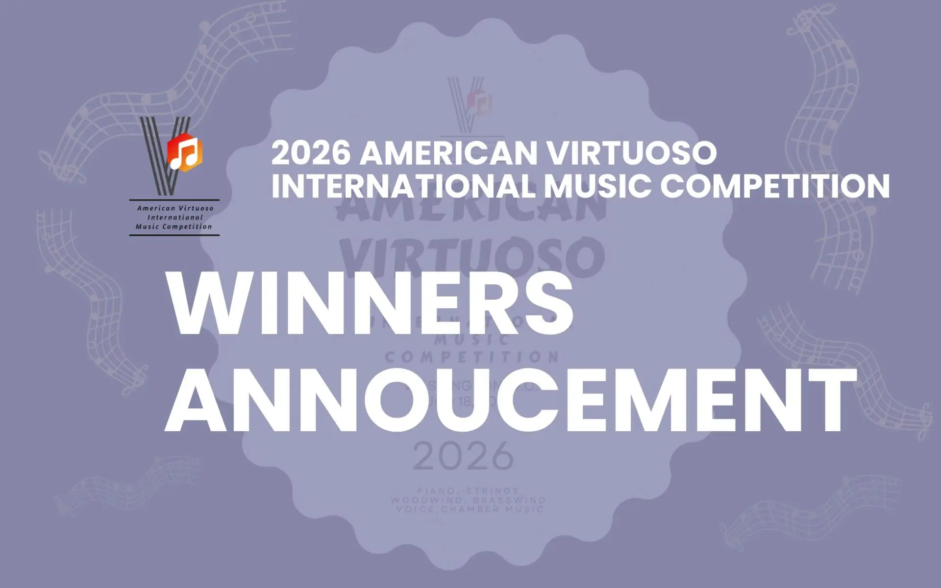 American Virtuoso International Music Competition Piano String winds voice chamber music